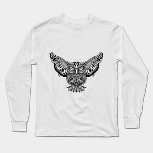 Owl with open wings and claws Long Sleeve T-Shirt